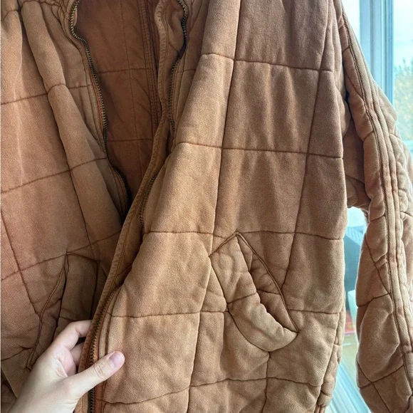 Free People Tan Quilted Jacket - Picture 2 of 5